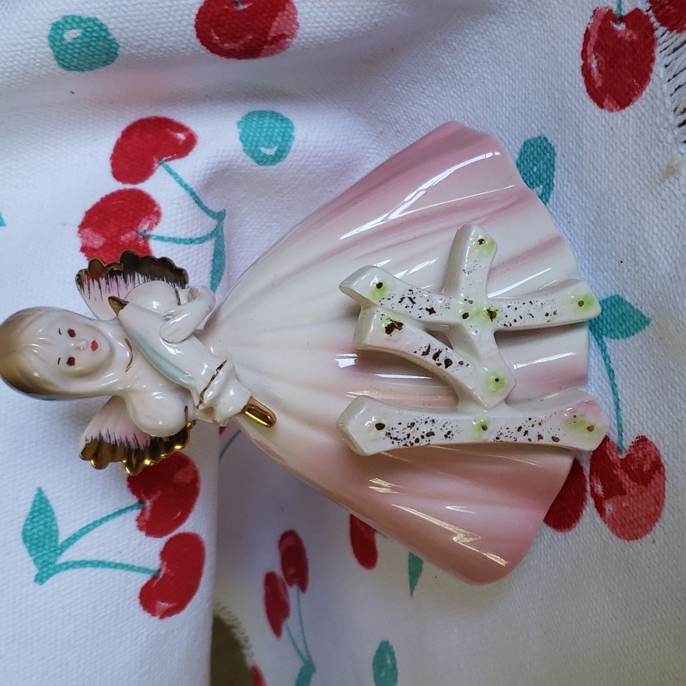 Josef Originals 14th Birthday Angel  Ceramic Doll.  Perfect Condition